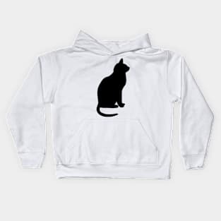 Art Cat Silhouette Kids Hoodie